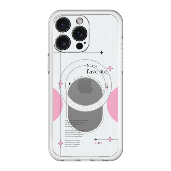 スリムプロテクションプレミアムケース with MagSafe［ オリジナル - チェキケース - ピンク ］