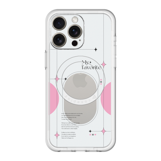 スリムプロテクションプレミアムケース with MagSafe［ オリジナル - チェキケース - ピンク ］