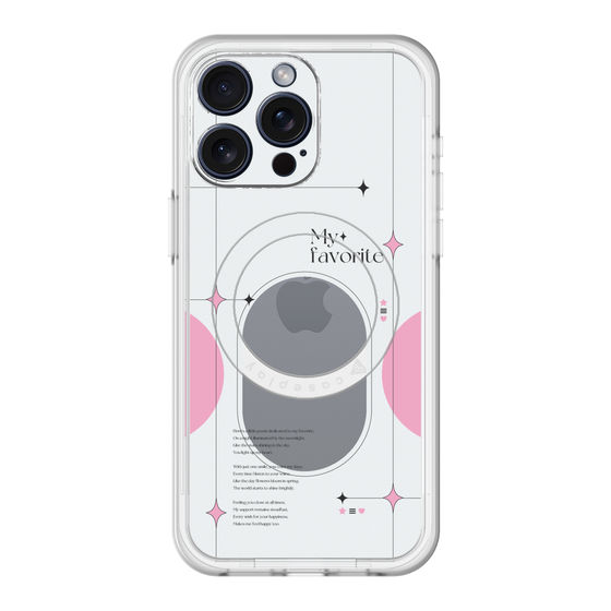 スリムプロテクションプレミアムケース with MagSafe［ オリジナル - チェキケース - ピンク ］