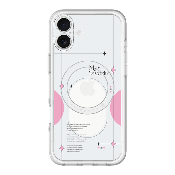 スリムプロテクションプレミアムケース with MagSafe［ オリジナル - チェキケース - ピンク ］