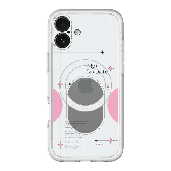 スリムプロテクションプレミアムケース with MagSafe［ オリジナル - チェキケース - ピンク ］