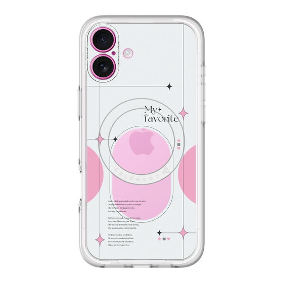 スリムプロテクションプレミアムケース with MagSafe［ オリジナル - チェキケース - ピンク ］