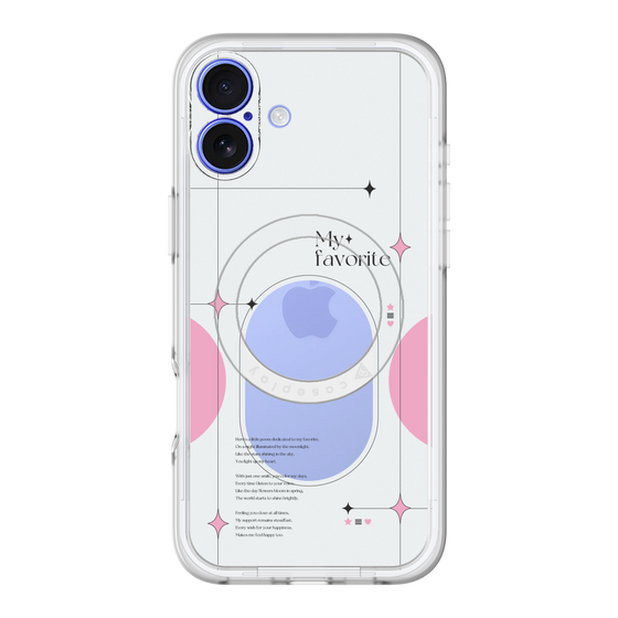 スリムプロテクションプレミアムケース with MagSafe［ オリジナル - チェキケース - ピンク ］
