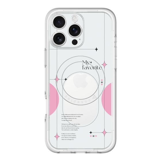 スリムプロテクションプレミアムケース with MagSafe［ オリジナル - チェキケース - ピンク ］