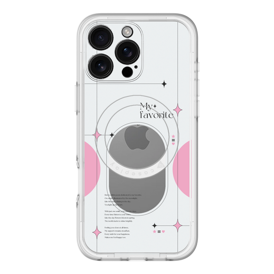 スリムプロテクションプレミアムケース with MagSafe［ オリジナル - チェキケース - ピンク ］