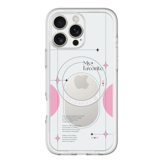 スリムプロテクションプレミアムケース with MagSafe［ オリジナル - チェキケース - ピンク ］