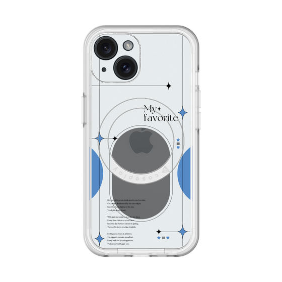 スリムプロテクションプレミアムケース with MagSafe［ オリジナル - チェキケース - ブルー ］