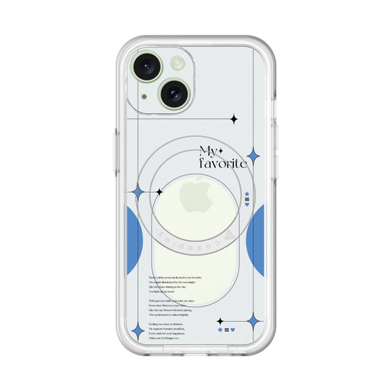 スリムプロテクションプレミアムケース with MagSafe［ オリジナル - チェキケース - ブルー ］