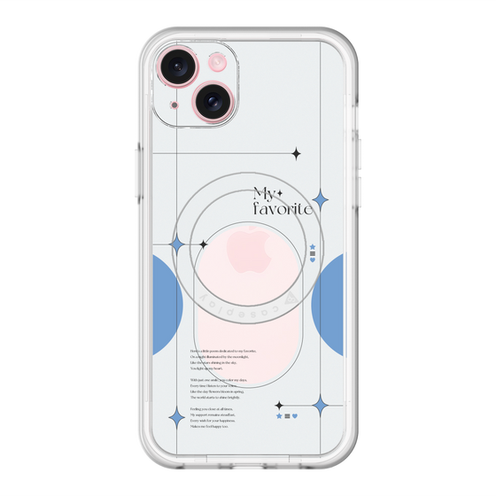 スリムプロテクションプレミアムケース with MagSafe［ オリジナル - チェキケース - ブルー ］