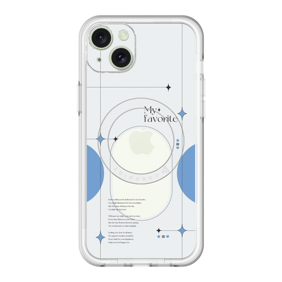 スリムプロテクションプレミアムケース with MagSafe［ オリジナル - チェキケース - ブルー ］