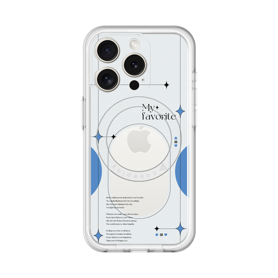 スリムプロテクションプレミアムケース with MagSafe［ オリジナル - チェキケース - ブルー ］