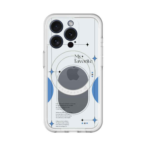 スリムプロテクションプレミアムケース with MagSafe［ オリジナル - チェキケース - ブルー ］