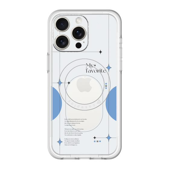 スリムプロテクションプレミアムケース with MagSafe［ オリジナル - チェキケース - ブルー ］