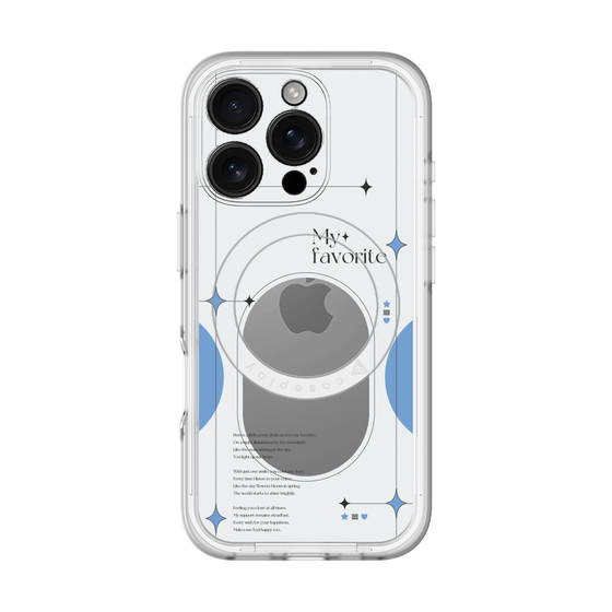 スリムプロテクションプレミアムケース with MagSafe［ オリジナル - チェキケース - ブルー ］