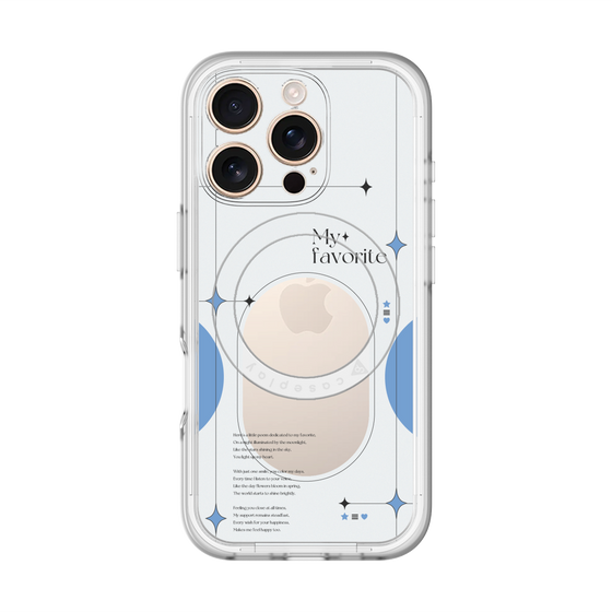 スリムプロテクションプレミアムケース with MagSafe［ オリジナル - チェキケース - ブルー ］