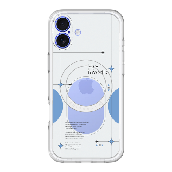 スリムプロテクションプレミアムケース with MagSafe［ オリジナル - チェキケース - ブルー ］