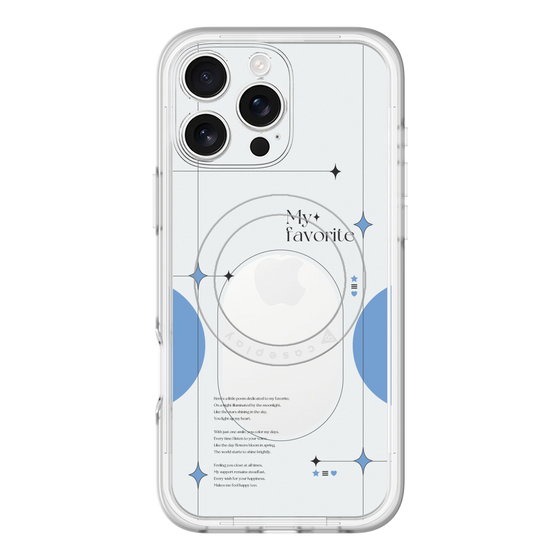 スリムプロテクションプレミアムケース with MagSafe［ オリジナル - チェキケース - ブルー ］