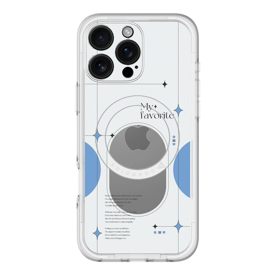 スリムプロテクションプレミアムケース with MagSafe［ オリジナル - チェキケース - ブルー ］