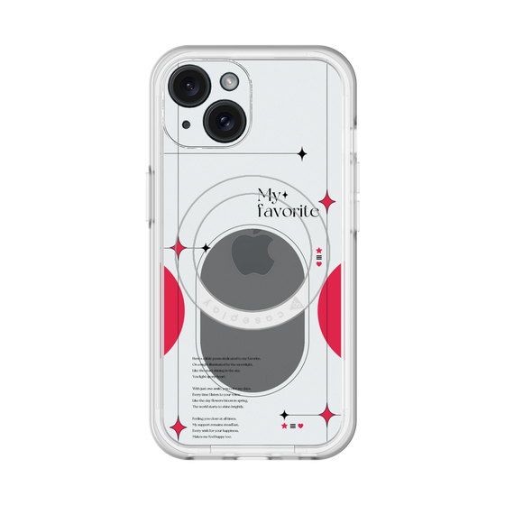 スリムプロテクションプレミアムケース with MagSafe［ オリジナル - チェキケース - レッド ］