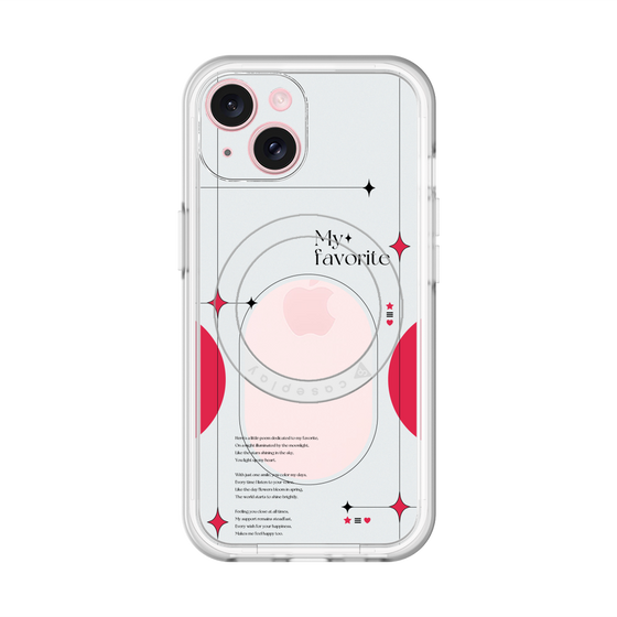 スリムプロテクションプレミアムケース with MagSafe［ オリジナル - チェキケース - レッド ］