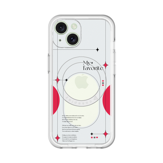 スリムプロテクションプレミアムケース with MagSafe［ オリジナル - チェキケース - レッド ］