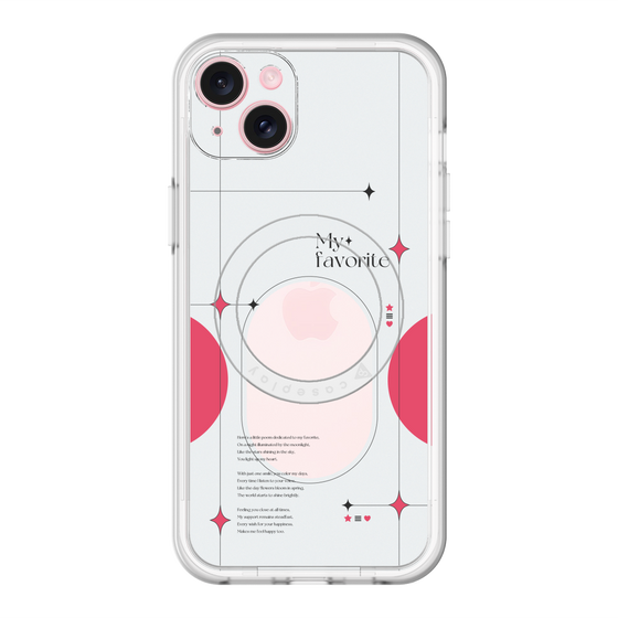スリムプロテクションプレミアムケース with MagSafe［ オリジナル - チェキケース - レッド ］