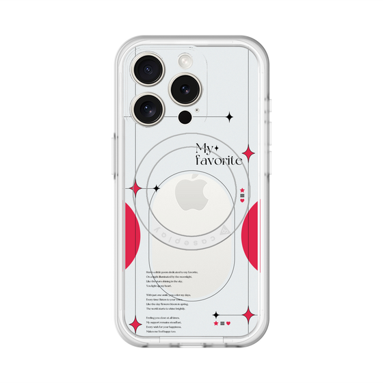 スリムプロテクションプレミアムケース with MagSafe［ オリジナル - チェキケース - レッド ］