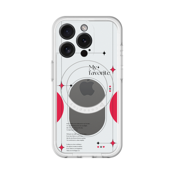 スリムプロテクションプレミアムケース with MagSafe［ オリジナル - チェキケース - レッド ］
