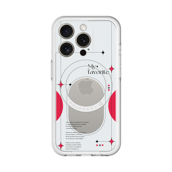 スリムプロテクションプレミアムケース with MagSafe［ オリジナル - チェキケース - レッド ］