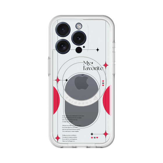 スリムプロテクションプレミアムケース with MagSafe［ オリジナル - チェキケース - レッド ］