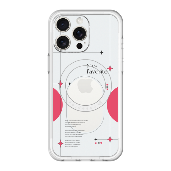 スリムプロテクションプレミアムケース with MagSafe［ オリジナル - チェキケース - レッド ］