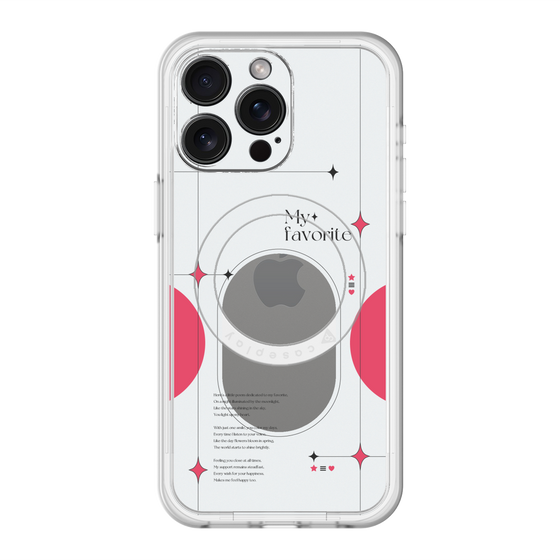 スリムプロテクションプレミアムケース with MagSafe［ オリジナル - チェキケース - レッド ］