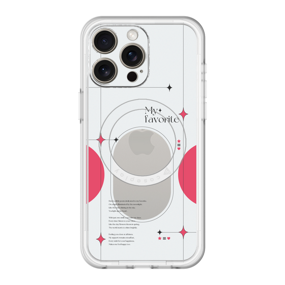 スリムプロテクションプレミアムケース with MagSafe［ オリジナル - チェキケース - レッド ］