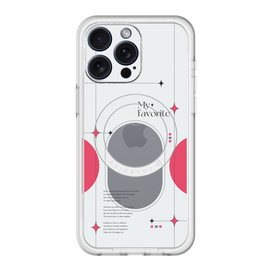 スリムプロテクションプレミアムケース with MagSafe［ オリジナル - チェキケース - レッド ］