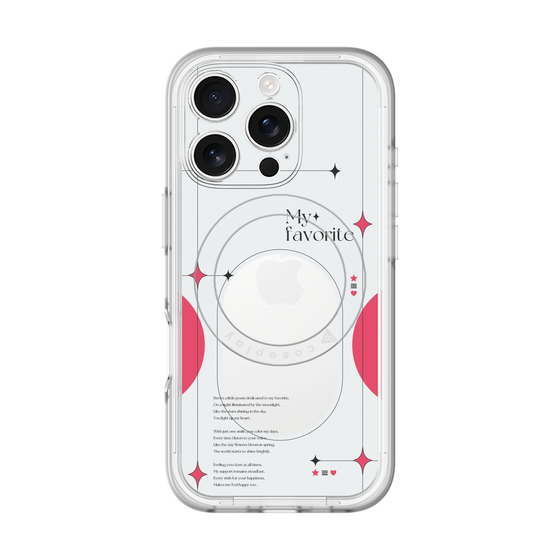 スリムプロテクションプレミアムケース with MagSafe［ オリジナル - チェキケース - レッド ］
