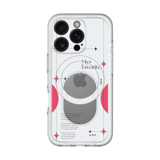 スリムプロテクションプレミアムケース with MagSafe［ オリジナル - チェキケース - レッド ］