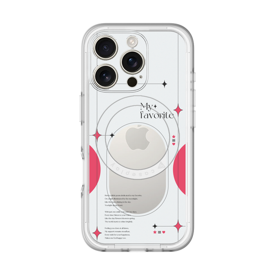 スリムプロテクションプレミアムケース with MagSafe［ オリジナル - チェキケース - レッド ］