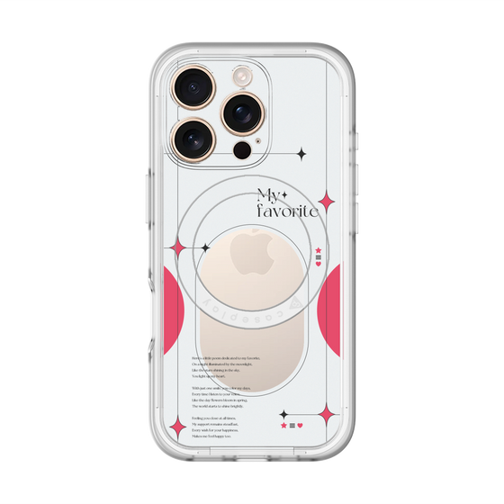 スリムプロテクションプレミアムケース with MagSafe［ オリジナル - チェキケース - レッド ］