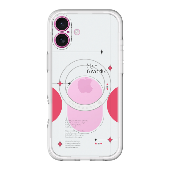 スリムプロテクションプレミアムケース with MagSafe［ オリジナル - チェキケース - レッド ］