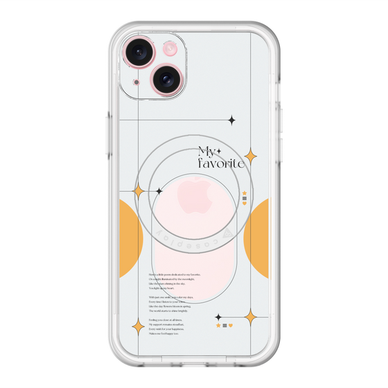 スリムプロテクションプレミアムケース with MagSafe［ オリジナル - チェキケース - オレンジ ］