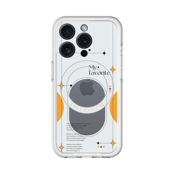 スリムプロテクションプレミアムケース with MagSafe［ オリジナル - チェキケース - オレンジ ］
