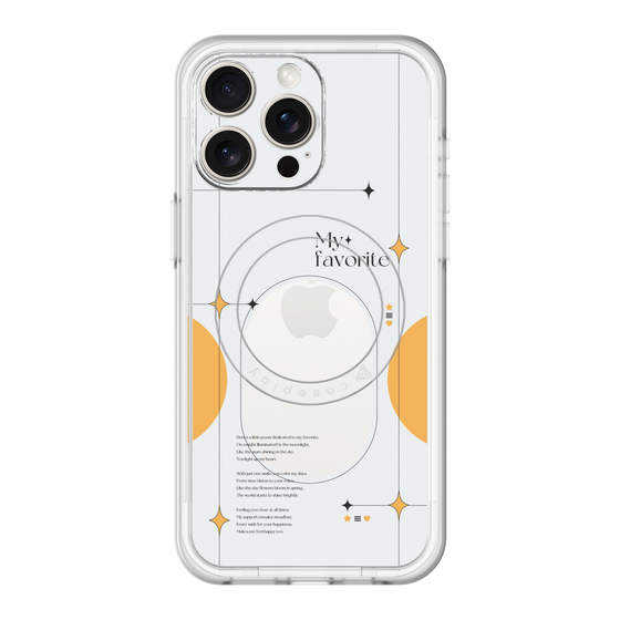 スリムプロテクションプレミアムケース with MagSafe［ オリジナル - チェキケース - オレンジ ］