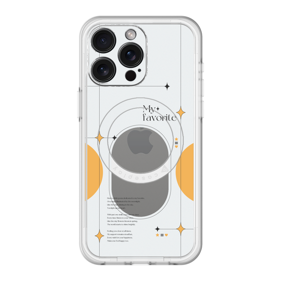 スリムプロテクションプレミアムケース with MagSafe［ オリジナル - チェキケース - オレンジ ］