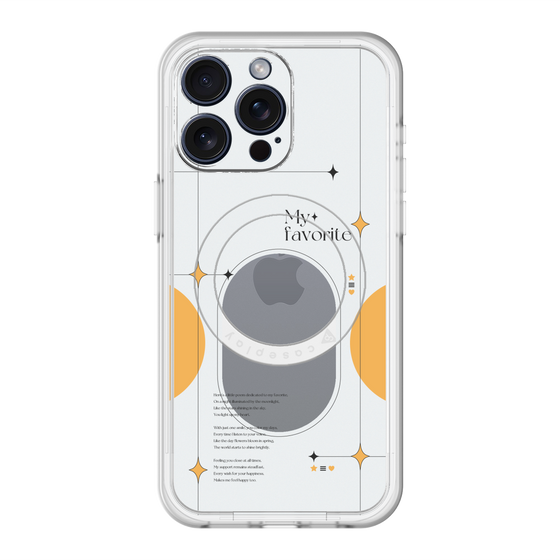 スリムプロテクションプレミアムケース with MagSafe［ オリジナル - チェキケース - オレンジ ］