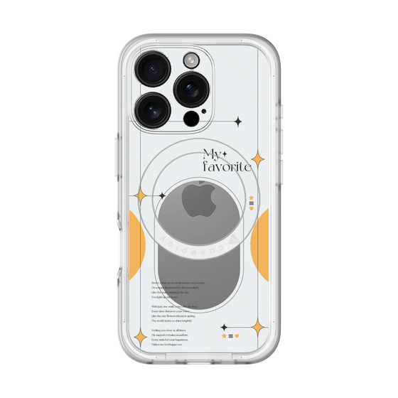 スリムプロテクションプレミアムケース with MagSafe［ オリジナル - チェキケース - オレンジ ］