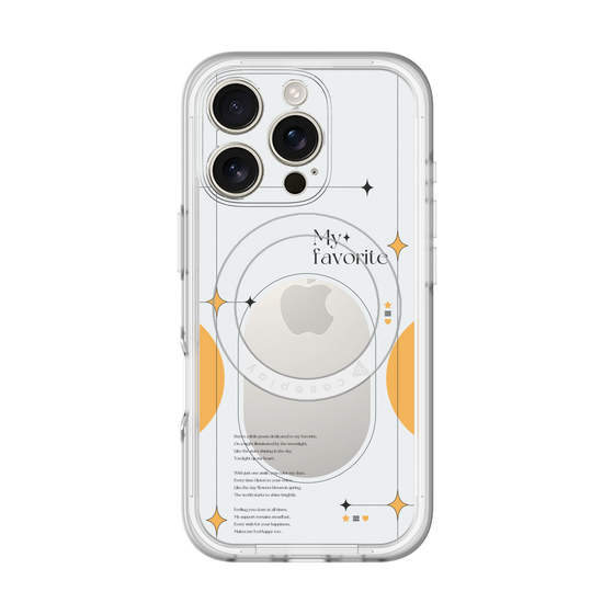 スリムプロテクションプレミアムケース with MagSafe［ オリジナル - チェキケース - オレンジ ］