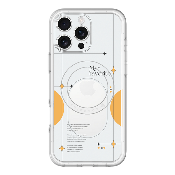 スリムプロテクションプレミアムケース with MagSafe［ オリジナル - チェキケース - オレンジ ］