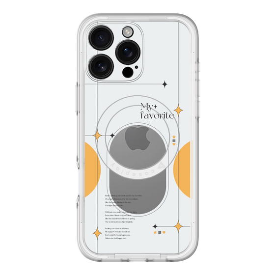 スリムプロテクションプレミアムケース with MagSafe［ オリジナル - チェキケース - オレンジ ］