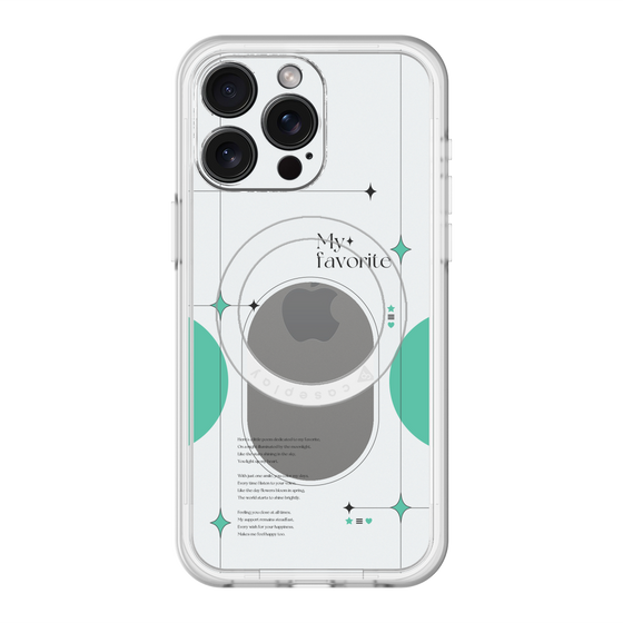 スリムプロテクションプレミアムケース with MagSafe［ オリジナル - チェキケース - グリーン ］