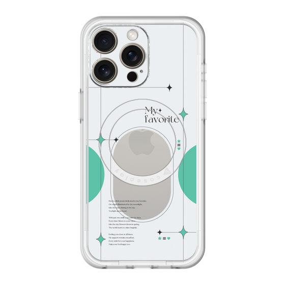 スリムプロテクションプレミアムケース with MagSafe［ オリジナル - チェキケース - グリーン ］